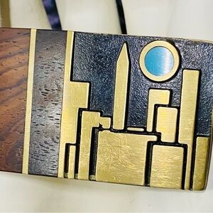 Vintage Kenneth Reid Citiscape Design Buckle
